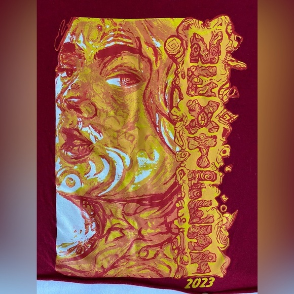 NEXT FEST 2023 Red Graphic Cropped Ribbed Neck Ladies T Shirt in Medium - Picture 4 of 6